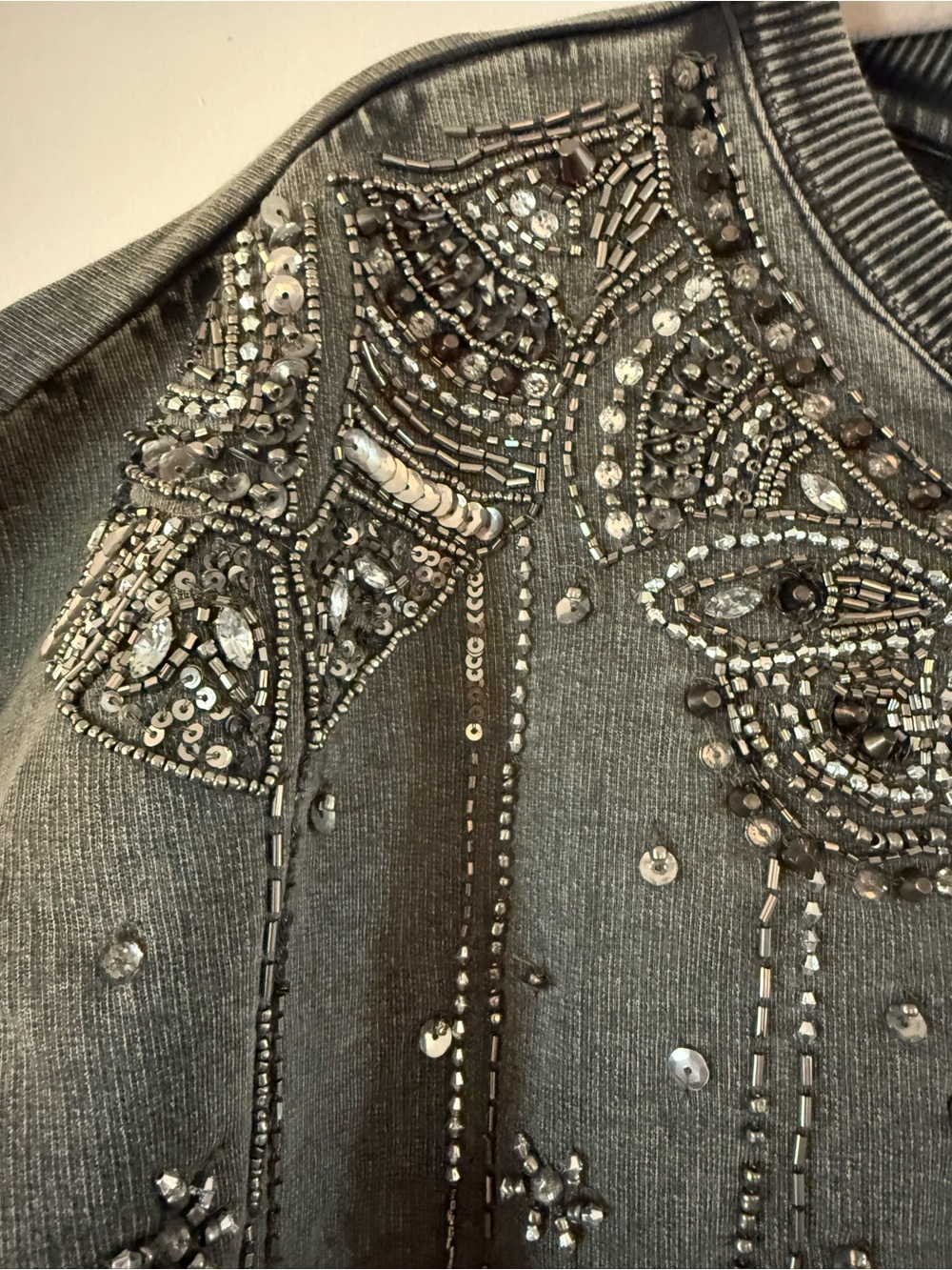 Anthropologie Pilcro Embellished Graphic Sweatshirt Size small - Picture 8 of 10
